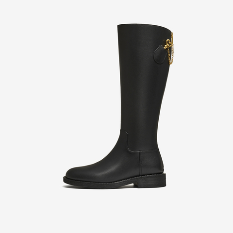 TATA/他她2025冬商场同款百搭时尚简约女骑士靴新款7TGA9DG5