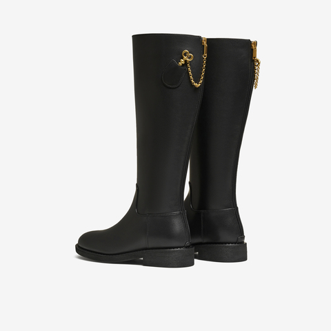 TATA/他她2025冬商场同款百搭时尚简约女骑士靴新款7TGA9DG5