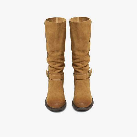 TATA/他她2025冬商场同款百搭女复古时尚长靴新款CKL01DG5