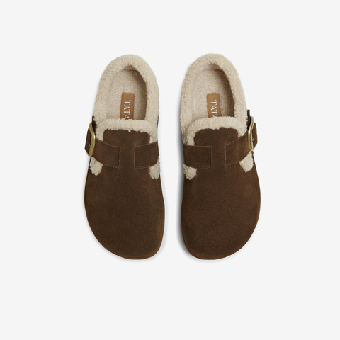 TATA/他她2025冬商场同款勃肯鞋女鞋时尚休闲棉拖鞋新款4XN03DM5