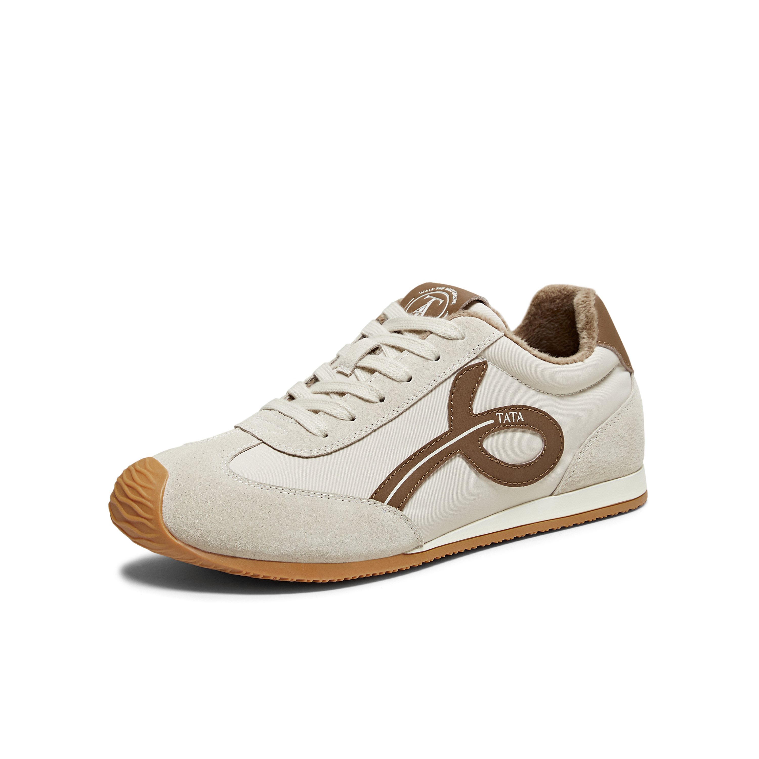 TATA/他她2025秋时尚休闲百搭女阿甘鞋新款EVN01CM5