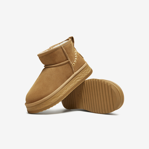TATA/他她2025冬时尚百搭女休闲雪地靴新款CWX01DD5