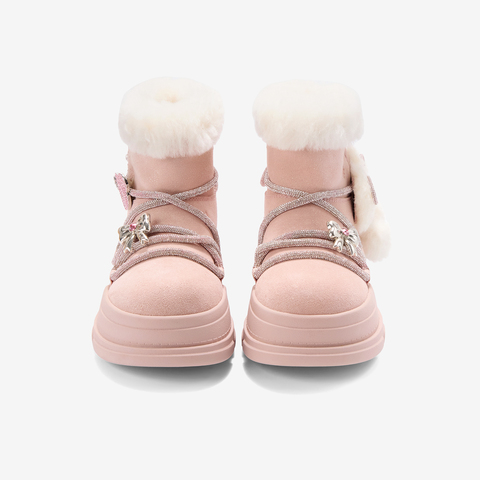 TATA/他她2025冬商场同款百搭时尚简约女雪地靴新款KRX01DD5