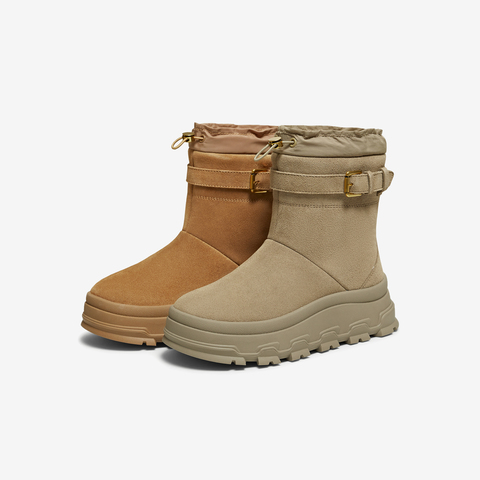 TATA/他她2025冬商场同款时尚百搭女休闲雪地靴新款CHV01DZ5