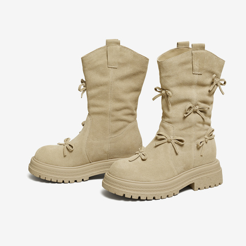 TATA/他她2025冬商场同款时尚百搭女休闲靴新款CHF01DS5