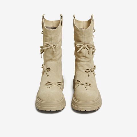 TATA/他她2025冬商场同款时尚百搭女休闲靴新款CHF01DS5