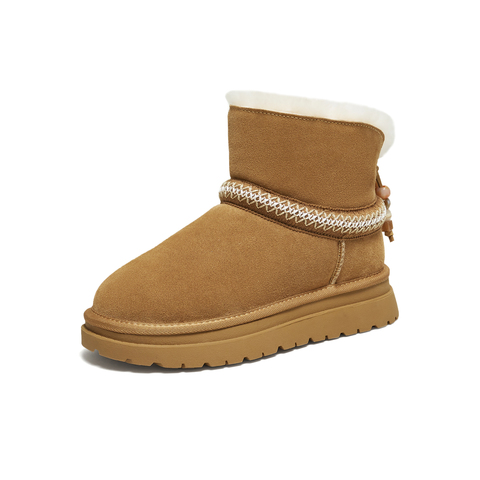 TATA/他她2025冬商场同款时尚百搭女休闲雪地靴新款CJB01DD5