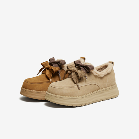 TATA/他她2025冬时尚休闲毛毛单鞋女新款CYY02DM5