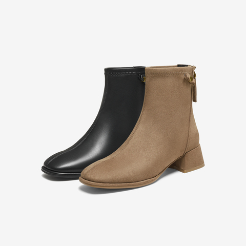 TATA/他她2025冬休闲百搭女时尚短靴新款WYX03DD5