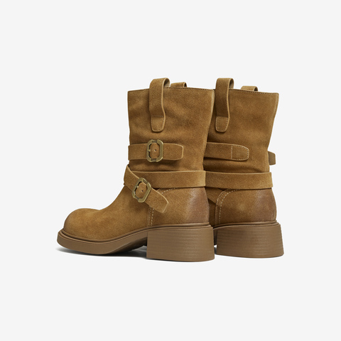 TATA/他她2025冬商场同款百搭时装靴女休闲靴新款CKK01DZ5