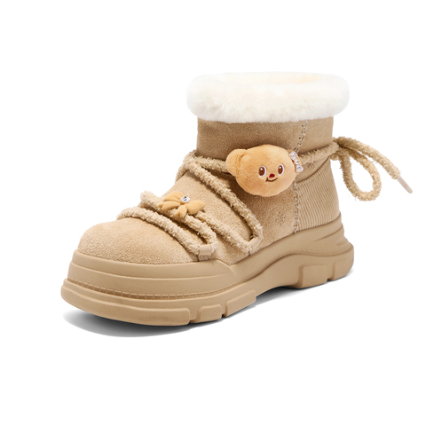 TATA/他她2025冬商场同款百搭时尚简约女雪地靴新款KRX01DD5