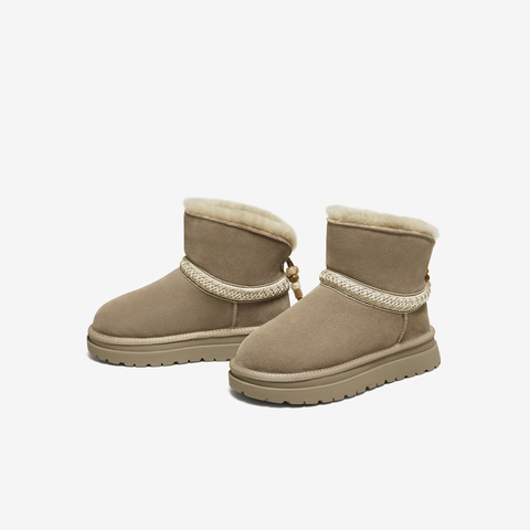 TATA/他她2025冬商场同款时尚百搭女休闲雪地靴新款CJB01DD5