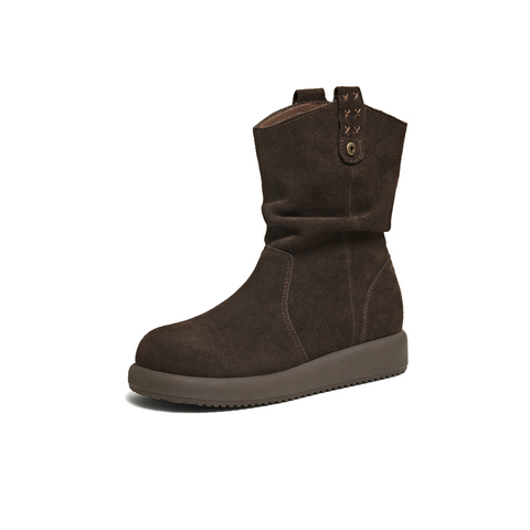 TATA/他她2025冬时尚百搭女休闲靴新款CHD01DZ5