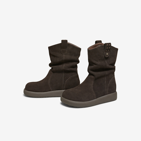 TATA/他她2025冬时尚百搭女休闲靴新款CHD01DZ5