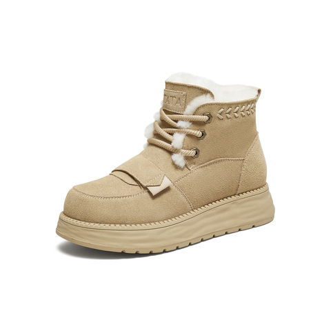 TATA/他她2025冬商场同款女时尚休闲雪地靴新款CYY06DD5