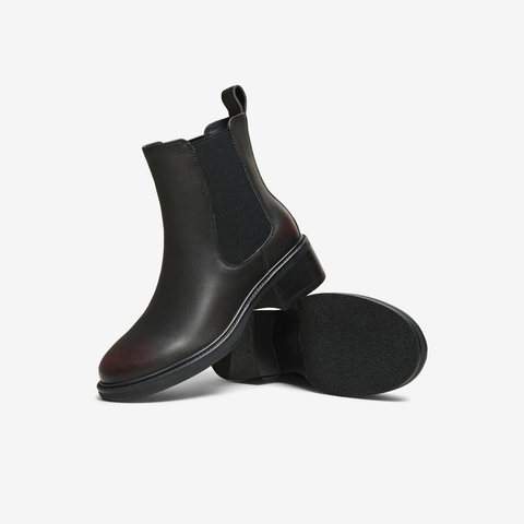 TATA/他她2025冬商场同款百搭通勤女切尔西靴新款UWH01DD5