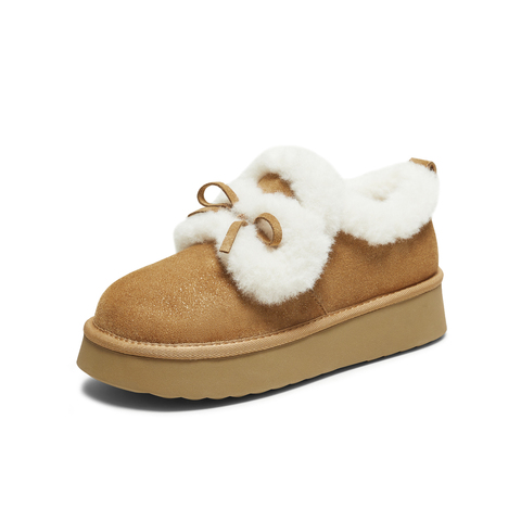 TATA/他她2025冬商场同款时尚百搭女休闲雪地靴新款CUB01DM5