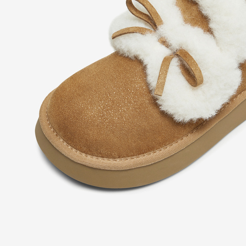 TATA/他她2025冬商场同款时尚百搭女休闲雪地靴新款CUB01DM5