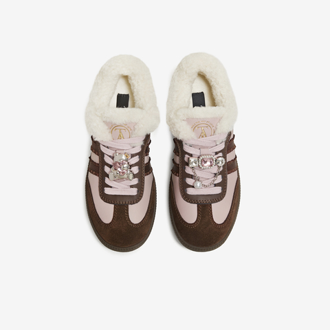 TATA/他她2025冬商场同款舒适德训鞋女百搭休闲运动鞋新款CK802DM5