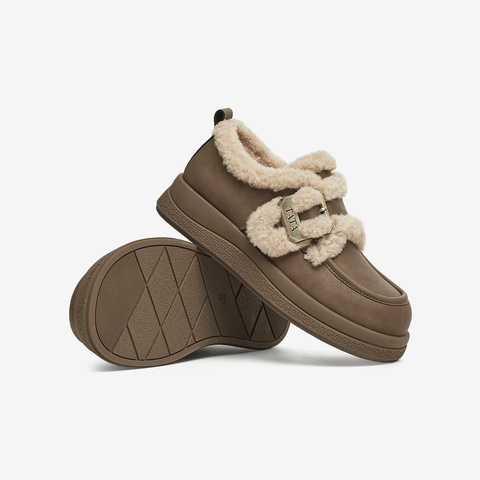 TATA/他她2025冬商场同款时尚休闲毛毛单女新款YPF01DM5