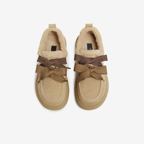 TATA/他她2025冬时尚休闲毛毛单鞋女新款CYY02DM5