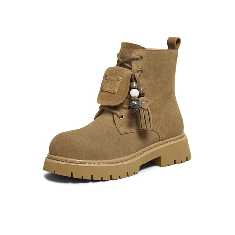 TATA/他她2025冬商场同款百搭时尚女马丁靴新款YXB01DD5