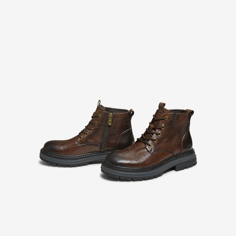 TATA/他她2025冬商场同款时尚简约百搭男士靴新款NGE01DD5