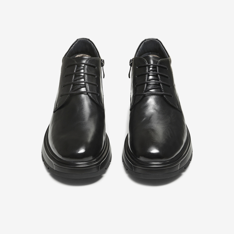 TATA/他她2025冬商场同款纯色舒适百搭休闲皮鞋男新款QHE01DD5