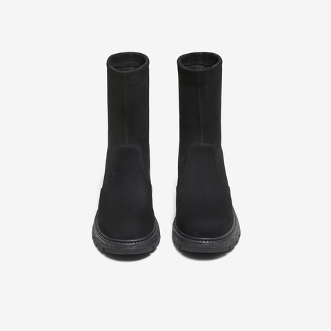 TATA/他她2025冬时尚休闲女靴百搭弹力靴新款XWX01DZ5