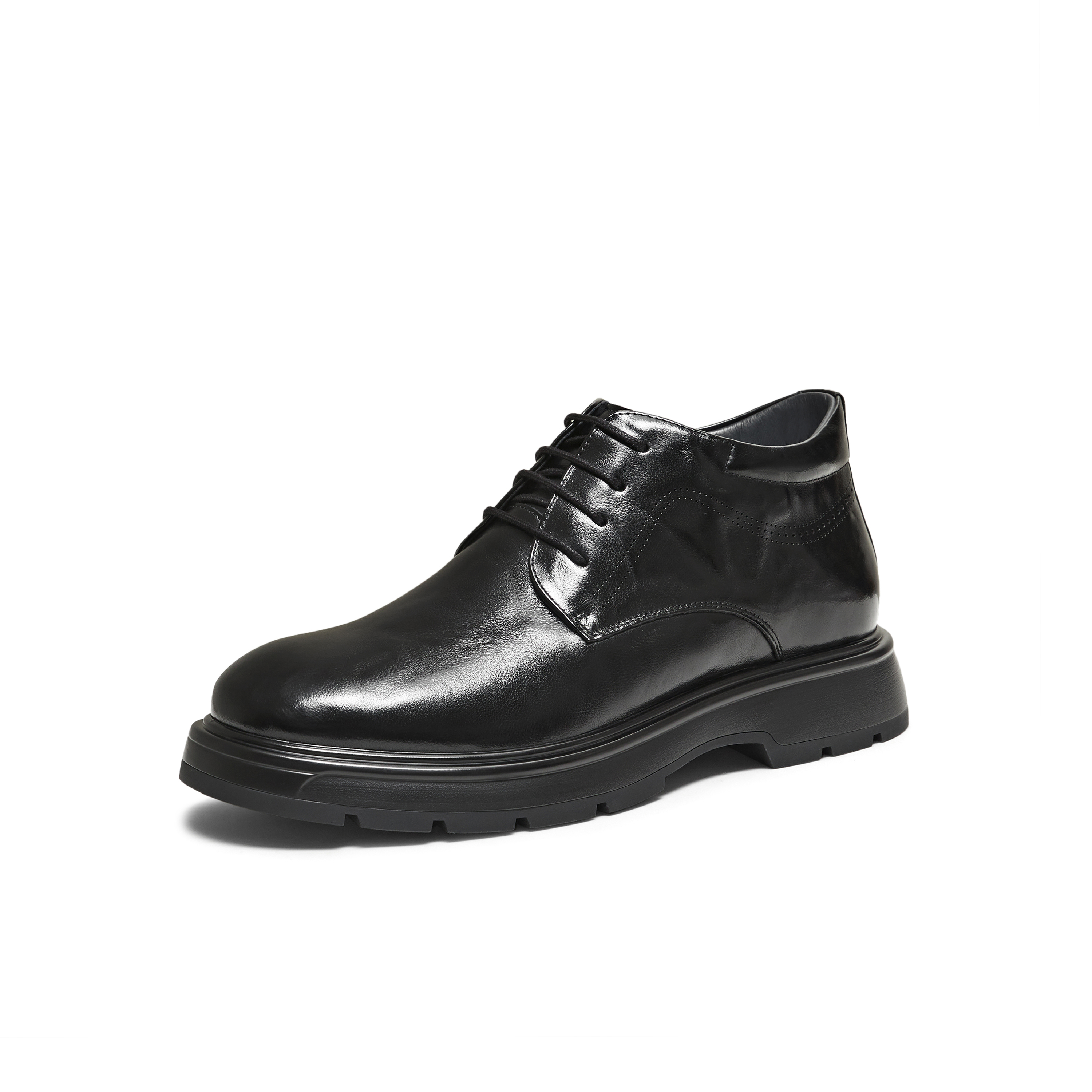 TATA/他她2025冬商场同款纯色舒适百搭休闲皮鞋男新款QHE01DD5