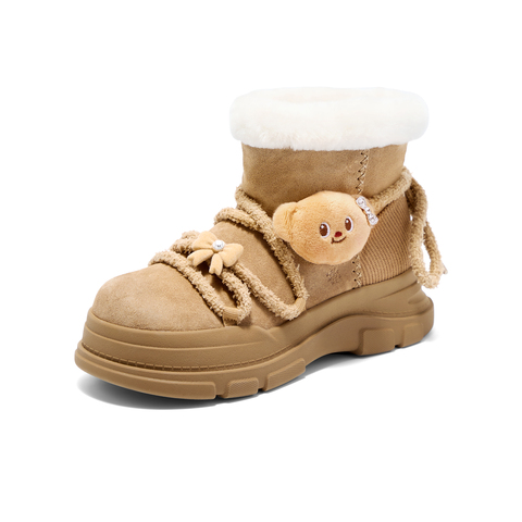 TATA/他她2025冬商场同款百搭时尚简约女雪地靴新款KRX01DD5