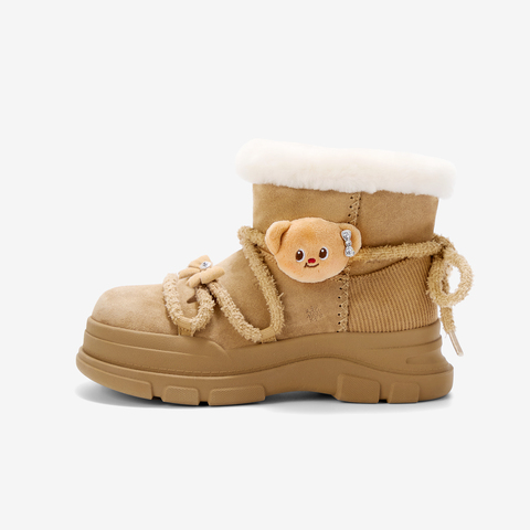 TATA/他她2025冬商场同款百搭时尚简约女雪地靴新款KRX01DD5