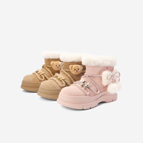 TATA/他她2025冬商场同款百搭时尚简约女雪地靴新款KRX01DD5