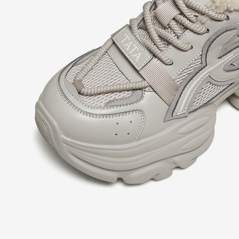 TATA/他她2025冬百搭时尚简约女老爹鞋新款CY210DM5