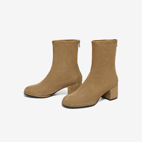 TATA/他她2025冬百搭通勤时装靴女休闲短靴新款7JX60DZ5