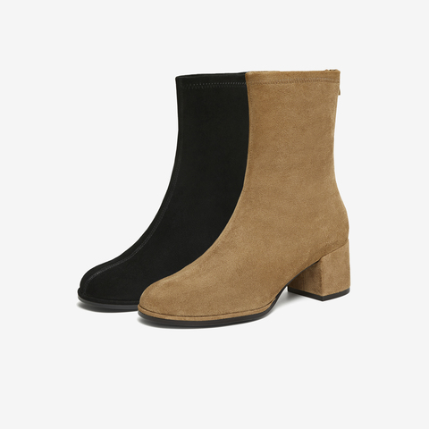 TATA/他她2025冬百搭通勤时装靴女休闲短靴新款7JX60DZ5