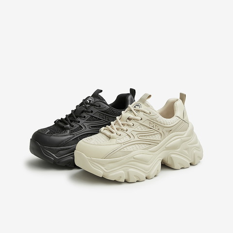 TATA/他她2025春百搭厚底时尚休闲鞋老爹鞋新款WOG04AM5