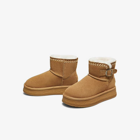 TATA/他她2025冬商场同款时尚百搭女休闲雪地靴新款CWX03DD5