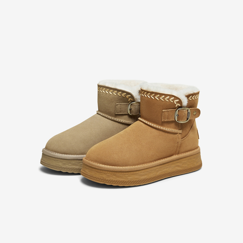 TATA/他她2025冬商场同款时尚百搭女休闲雪地靴新款CWX03DD5