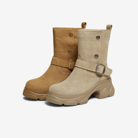 TATA/他她2025冬商场同款时尚百搭女休闲靴新款CEG11DZ5