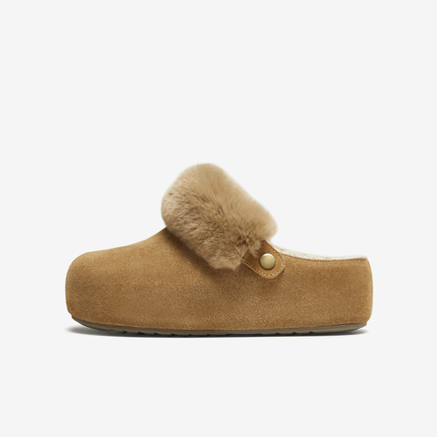 TATA/他她2025冬勃肯鞋女鞋外穿时尚休闲拖鞋新款YXC01DH5