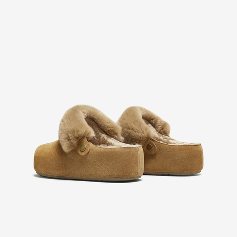 TATA/他她2025冬勃肯鞋女鞋外穿时尚休闲拖鞋新款YXC01DH5