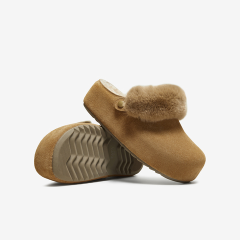 TATA/他她2025冬勃肯鞋女鞋外穿时尚休闲拖鞋新款YXC01DH5