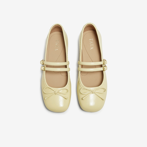 TATA/他她2025秋浅口女法式气质玛丽珍鞋新款7H009CQ5