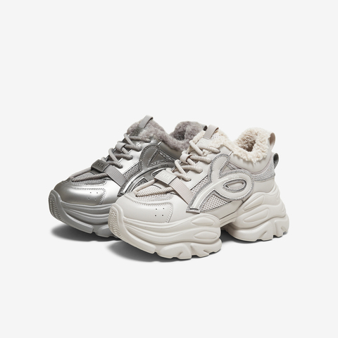 TATA/他她2025冬商场同款时尚休闲百搭女老爹鞋新款CY208DM5