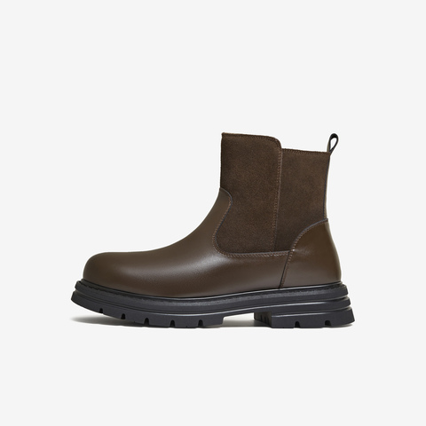 TATA/他她2025冬商场同款时尚简约百搭男士切尔西靴新款VPN01DD5