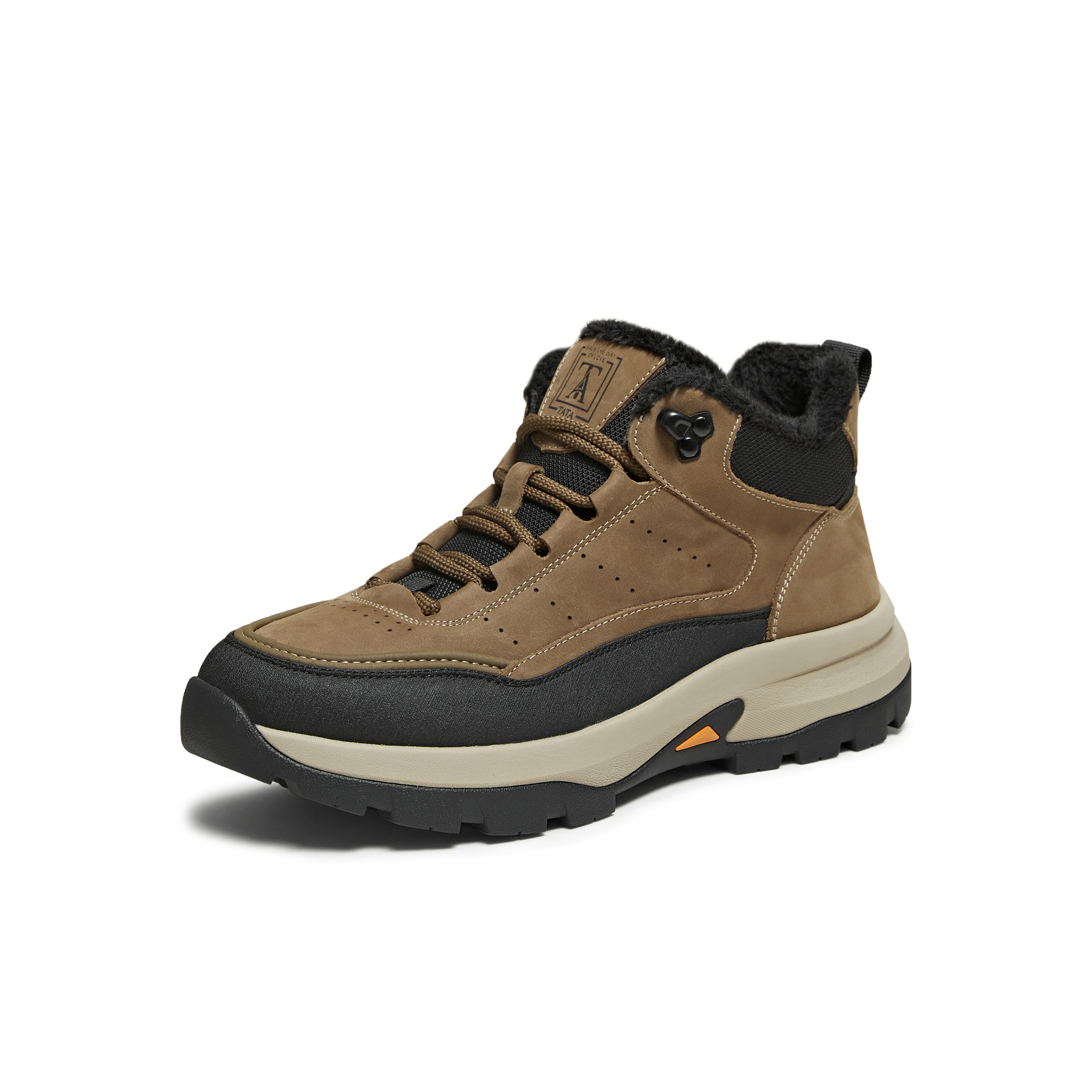 TATA/他她2025冬时尚简约百搭男士靴新款VPU01DD5