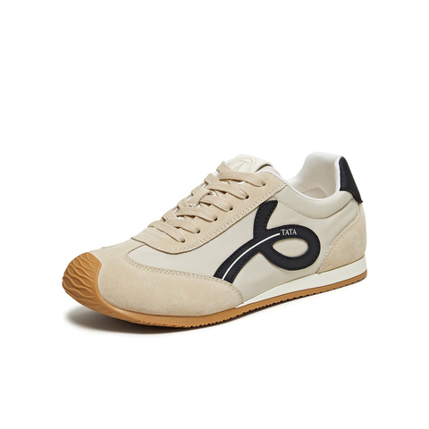 TATA/他她2025秋时尚休闲百搭女阿甘鞋新款EVN01CM5