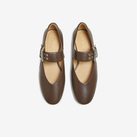 TATA/他她2025秋女浅口时尚气质玛丽珍鞋新款UUF01CQ5