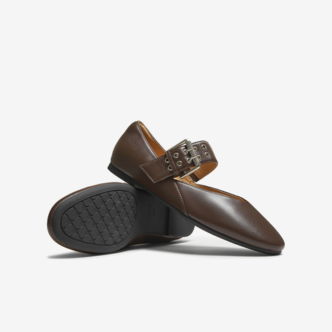 TATA/他她2025秋女浅口时尚气质玛丽珍鞋新款UUF01CQ5